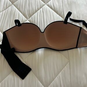 Soma Black and Nude Strapless Bra
